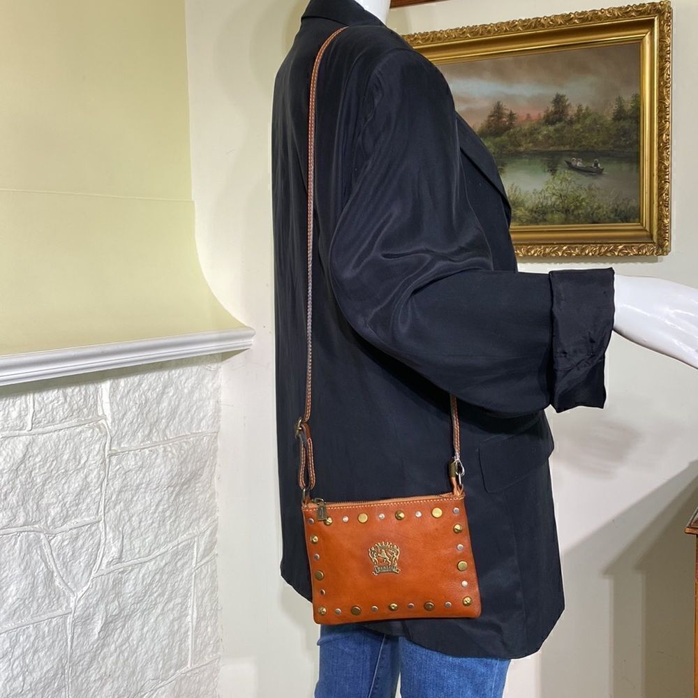 Pratesi Firenze Leather Mini Studded Shoulder Bag